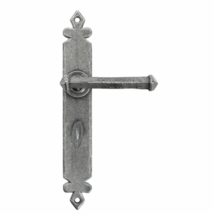 Anvil Tudor Lever Bathroom Handle Set Pewter 33802