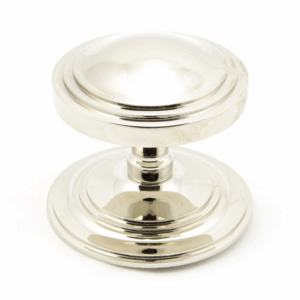 Anvil Art Deco Centre Door Knob Polished Nickel 90068