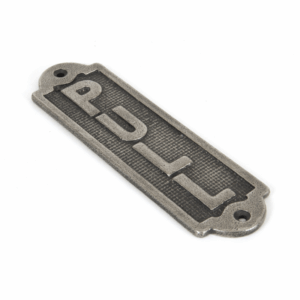 Anvil Pull Sign Pewter 83684
