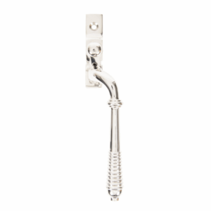 Anvil Reeded Espag Locking Window Handle Right Hand Polished Nickel 83916