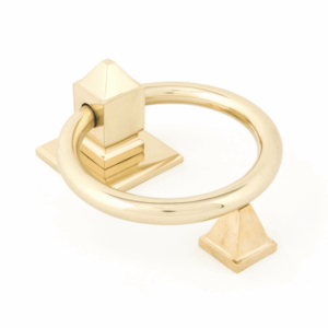 Anvil Ring Door Knocker Polished Brass 83836