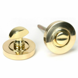 Anvil Round Bathroom Thumbturn (Plain) Polished Brass 50750