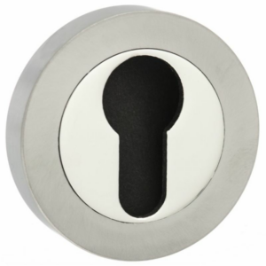 Mediterranean Euro Profile Escutcheon Satin Nickel / Polished Nickel
