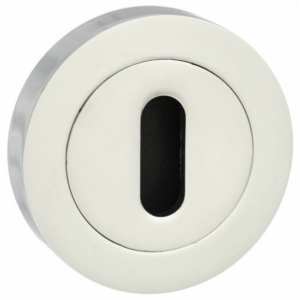 Mediterranean Key Hole Escutcheon Polished Chrome