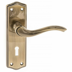 Old English Warwick Lever Lock Furniture Antique Brass 168x50mm