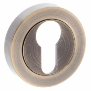 Old English Euro Profile Escutcheon Antique Brass
