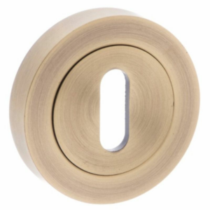 Old English Key Hole Escutcheon Matt Antique Brass