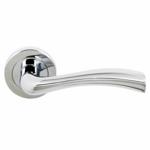 Status Texas Door Handle On Rose Polished Chrome