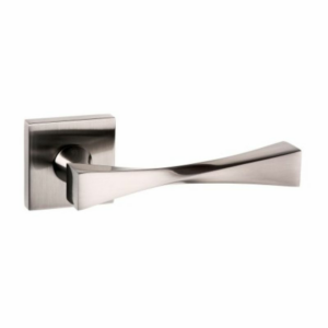 Senza Pari Guido Door Handle On Rose Satin Nickel