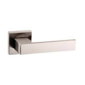 Senza Pari Panetti Door Handle On Rose Satin Nickel
