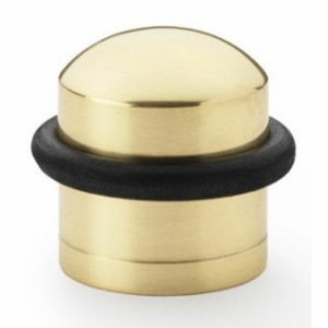 Alexander & Wilks AW638PBL Dome Top Floor Mounted Door Stop Polished Brass