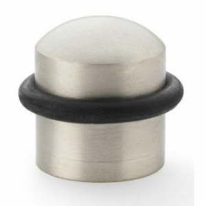 Alexander & Wilks AW638SN Dome Top Floor Mounted Door Stop Satin Nickel
