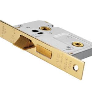 BAE5030EB 76mm Contract Bathroom Lock Electro Brass