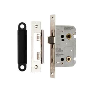 BAE5030NP 76mm Contract Bathroom Lock Nickel Plate