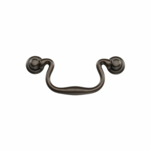 Classic Swan Drawer Drop Pull Matt Bronze