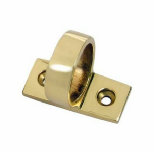 Carlisle Brass 44x12mm Horizontal Ring Window Sash Lift Polished Brass