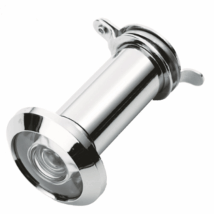 Door Viewer 180 Degrees Glass Lens Polished Chrome