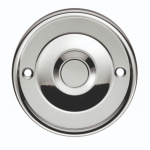 Round Bell Push Polished Chrome