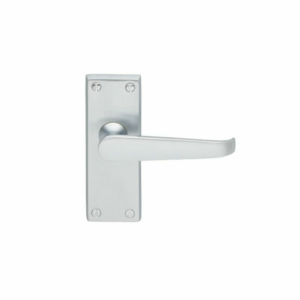 Victorian Lever Latch Door Handle Satin Chrome