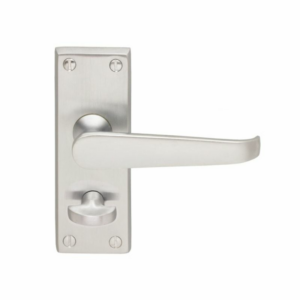 Victorian Lever Privacy Door Handle Satin Chrome