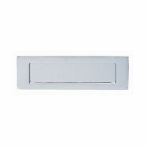 278mm x 96mm Victorian Letter Plate Polished Chrome