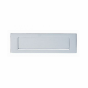 276mm x 94mm Victorian Letter Plate Satin Chrome
