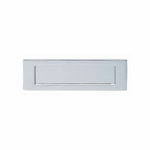 306mm x 104mm Victorian Letter Plate Polished Chrome