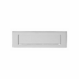 306mm x 104mm Victorian Letter Plate Satin Chrome