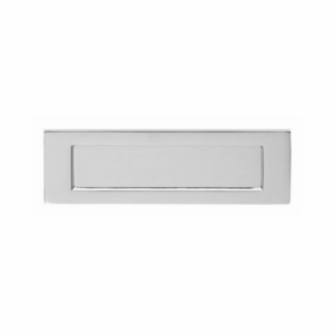 359mm x 113mm Victorian Letter Plate Satin Chrome