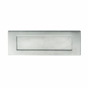 401mm x 124mm Victorian Letter Plate Satin Chrome