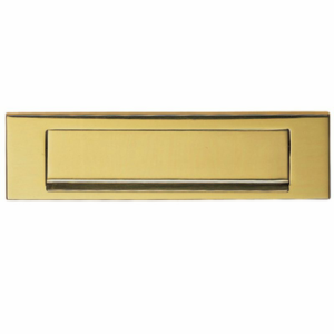 270mm x 72mm Victorian Gravity Letter Plate Polished Brass