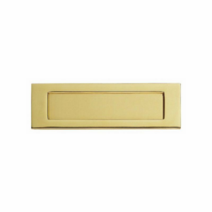 282mm x 80mm Victorian Letter Plate Polished Brass
