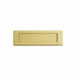257mm x 81mm Victorian Letter Plate Polished Brass