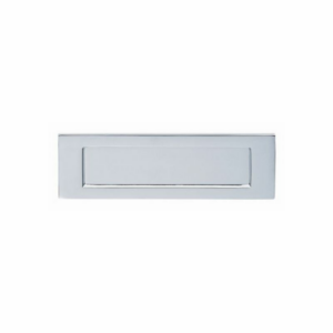 254mm x 76mm Victorian Letter Plate Polished Chrome