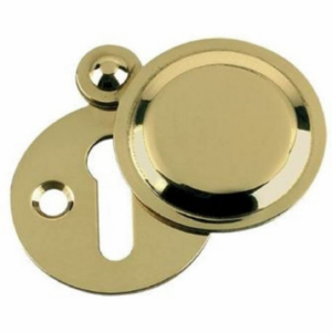 M42PB Classic Victorian Escutcheon Covered Polished Brass 32mm