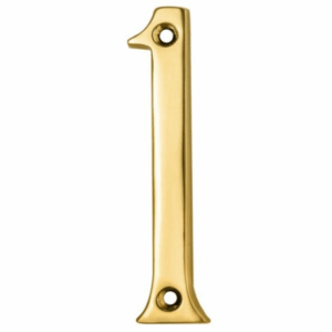 76mm Numeral No. 1 Polished Brass