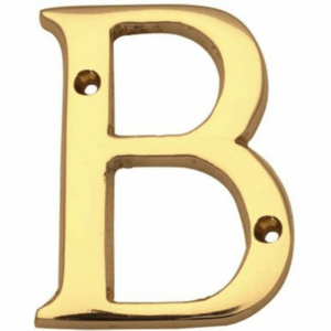 53mm Letter B Polished Brass