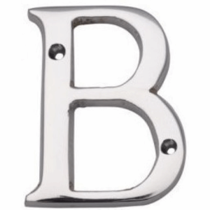 53mm Letter B Polished Chrome
