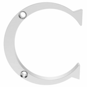 53mm Letter C Satin Chrome