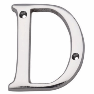 53mm Letter D Polished Chrome
