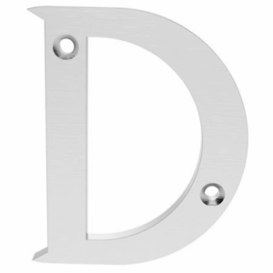 53mm Letter D Satin Chrome