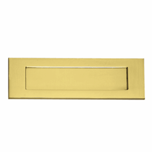 254mm x 78mm Victorian Letter Plate Polished Brass