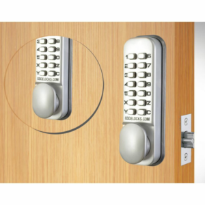 Codelocks CL190 Back To Back Mortice Latch Silver Grey