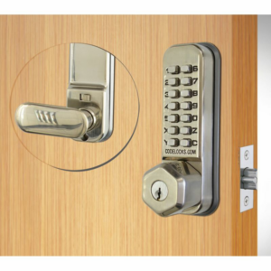 Codelocks CL255 SS Key Override Mortice Digital Lock