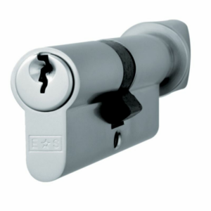 CYA7136040SC 60/40mm Satin Chrome Euro Cylinder & Turn