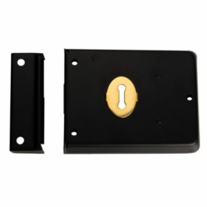 RDE8043JAP 105 x 81mm Double Handed Rim Deadlock Black