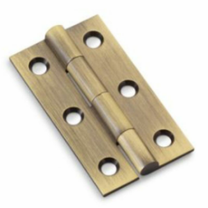 Alexander & Wilks AW050-CH-AB 50mm Solid Brass Cabinet Hinge Antique Brass (Pair)