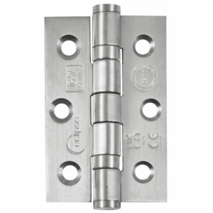 Eclipse 14852 - 76x51x2mm Grade 7 Ball Bearing Hinge Satin Stainless Steel (Pair)