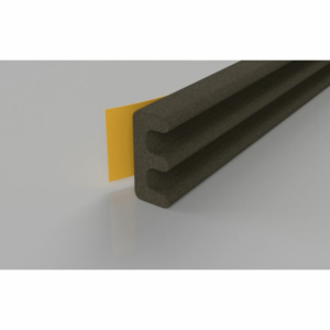 10m Roll EPDM E Profile Draught Seal Brown