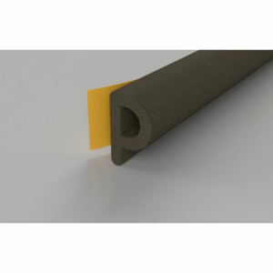 10mtr Roll EPDM P Profile Draught Seal Brown
